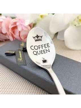 Coffee Gifts Spoons for Women Coffee Lovers Coffee Queen Spoon NEW